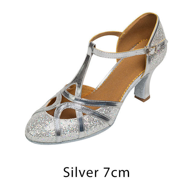 Aliams | Salsa Tanzschuhe Damen Latein Tanzschuhe 7Cm