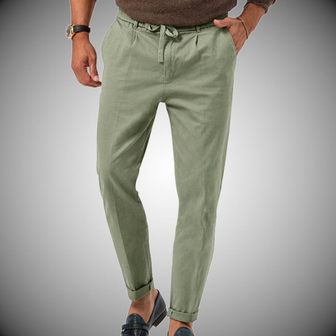 Aliams | Herren Chino Hose Weiß Stoffhose