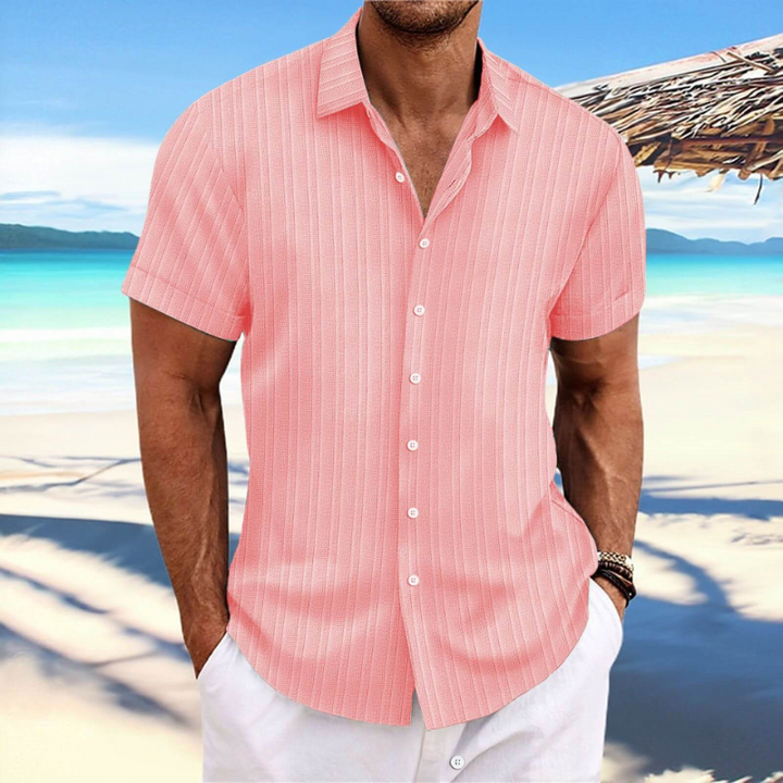 Aliams | Herren Kurzarm Hemd Sommer