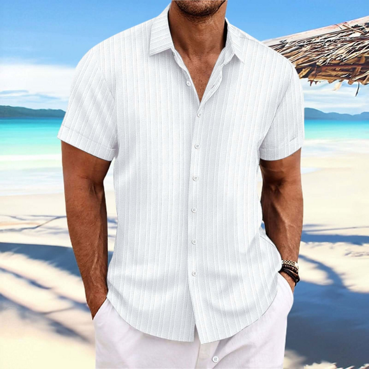 Aliams | Herren Kurzarm Hemd Sommer