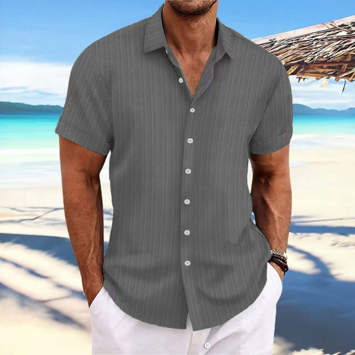 Aliams | Herren Kurzarm Hemd Sommer