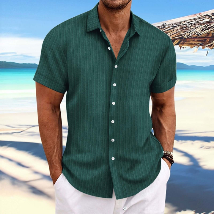 Aliams | Herren Kurzarm Hemd Sommer