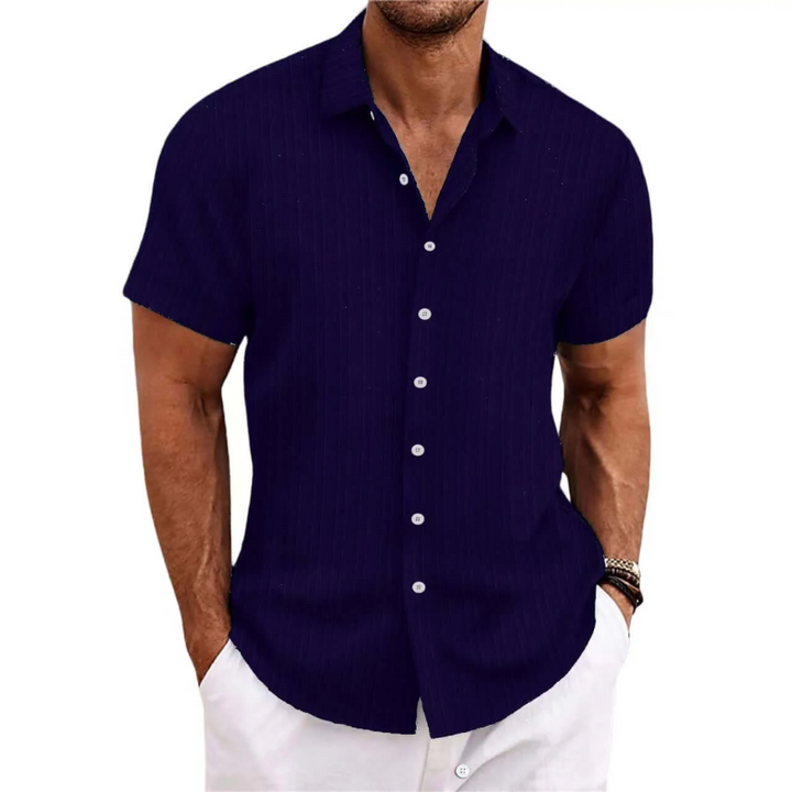Aliams | Herren Kurzarm Hemd Sommer