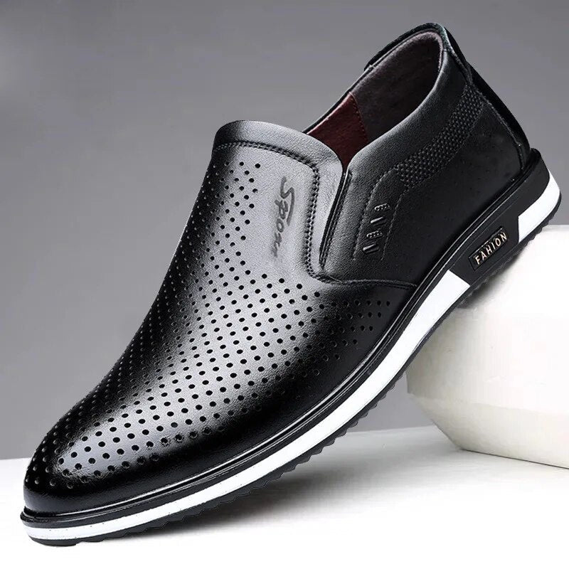 Aliams | Herren Sommer Loafer Schwarz