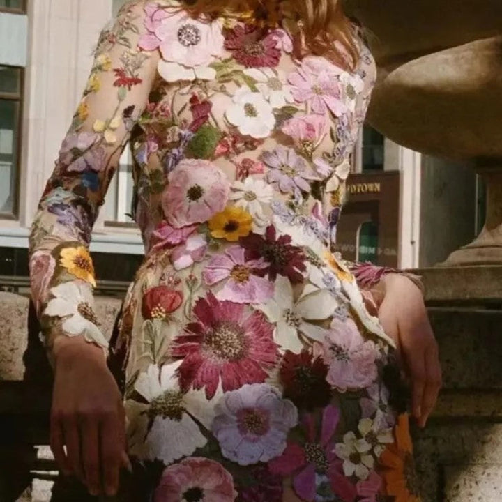 Aliams | Handgefertigtes Blumenkleid