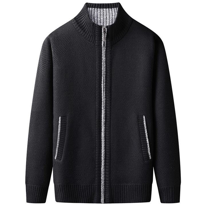 Herren Strickjacke mit Kragen