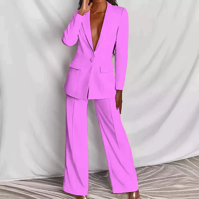 Aliams | Elegantes Ensemble Bestehend Aus Einem Edlen Blazer und Einer Eleganten Hose