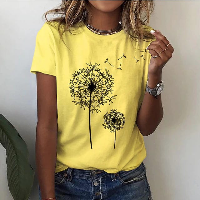 Aliams | Elegantes Löwenzahn Shirt