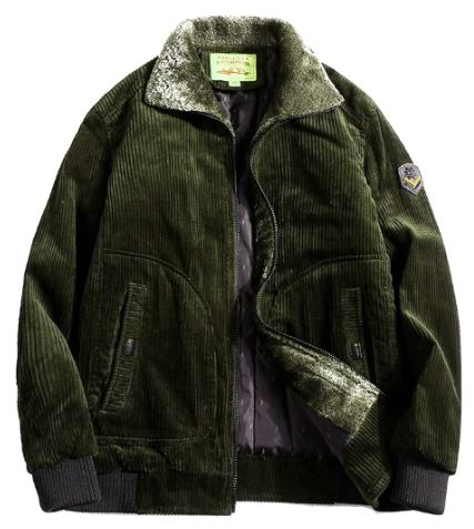 Stilvolle Winter-Cordjacke Für Männer