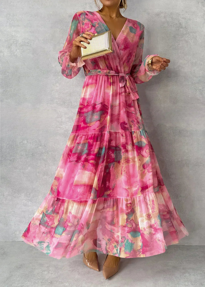 Damen Sommerkleid langarm locker für Alltag & Urlaub