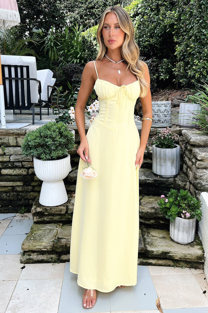 Aliams | Elegantes Ärmelloses Maxikleid mit Schnürung für Frauen