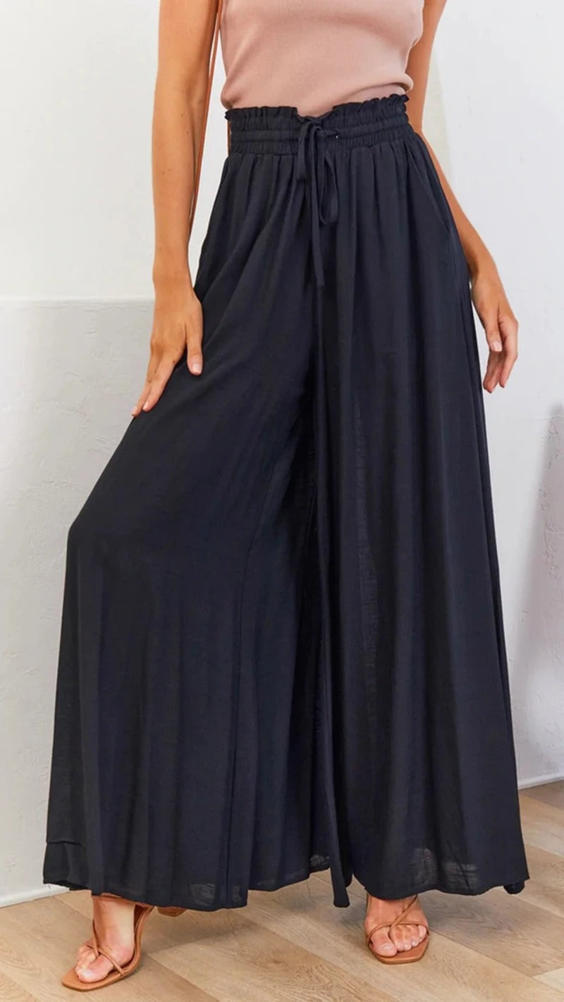 Aliams | Flare Sommerhose Aus Leinen