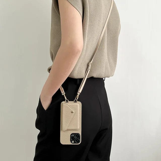 Crossbody Handytasche mit Kartenhalter & Lanyard