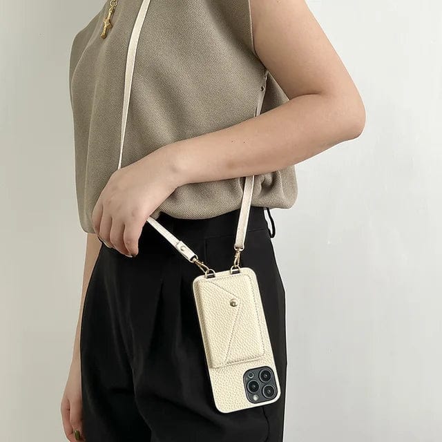 Crossbody Handytasche mit Kartenhalter & Lanyard