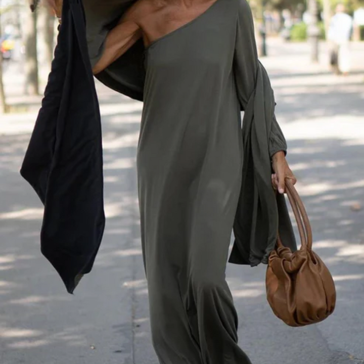 Aliams | Elegantes und Leichtes Ein-Schulter-Kleid