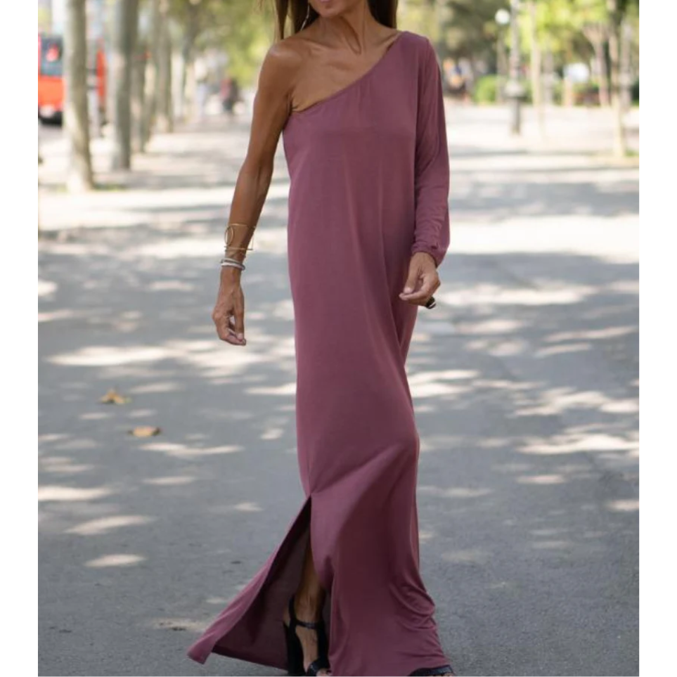 Aliams | Elegantes und Leichtes Ein-Schulter-Kleid