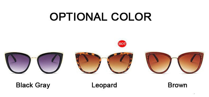 Aliams | Cat Eye Retro Fahrender Runde Metallrahmen Sonnenbrille