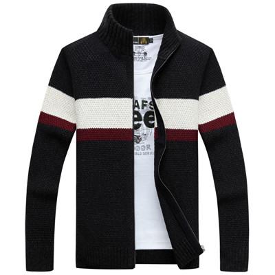 Klassischer Mandarin-Cardigan Pullover Für Herren