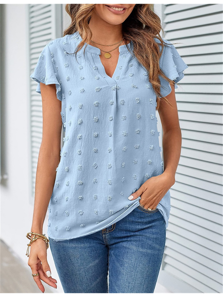 Aliams | Bluse mit Patchwork und Rüschen