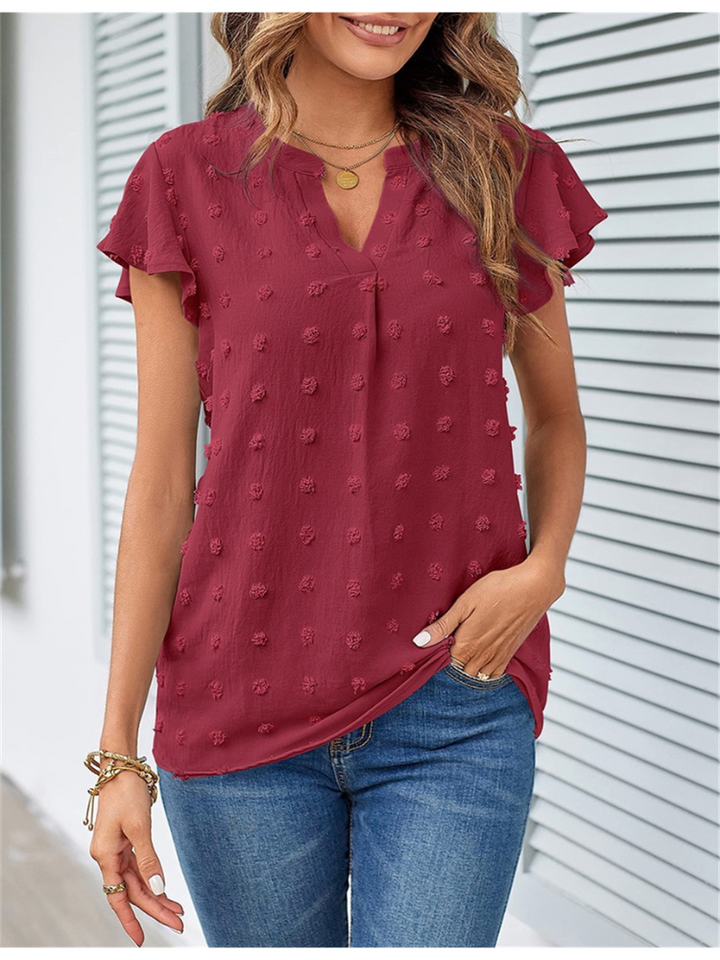 Aliams | Bluse mit Patchwork und Rüschen
