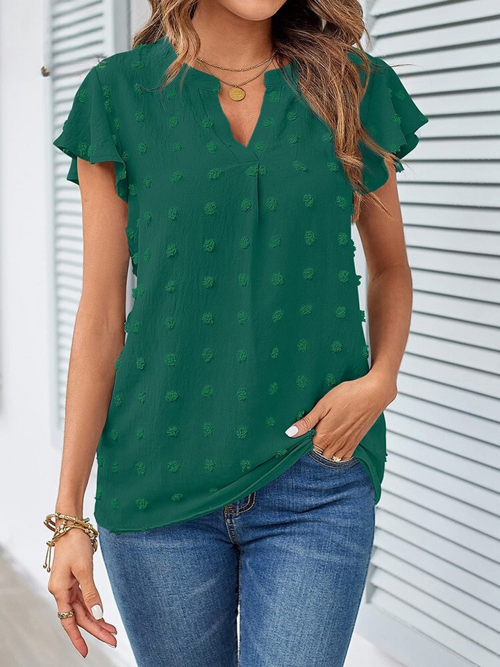 Aliams | Bluse mit Patchwork und Rüschen