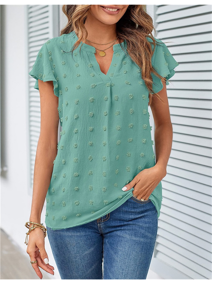 Aliams | Bluse mit Patchwork und Rüschen