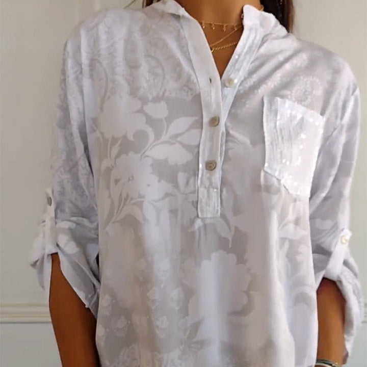 Aliams | Eleganter V-Ausschnitt – Feminin und Stilvoll