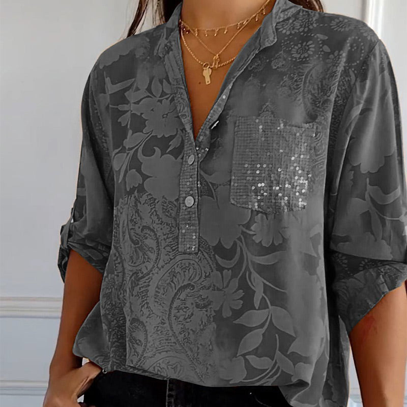 Aliams | Eleganter V-Ausschnitt – Feminin und Stilvoll
