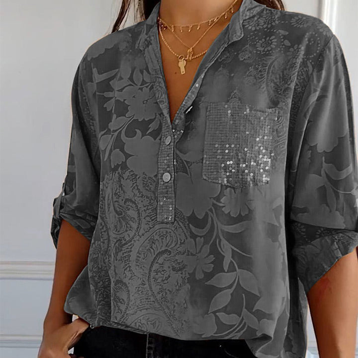 Aliams | Eleganter V-Ausschnitt – Feminin und Stilvoll