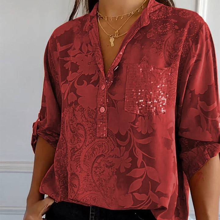 Aliams | Eleganter V-Ausschnitt – Feminin und Stilvoll