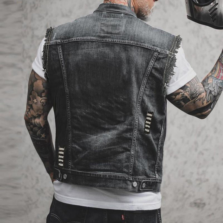 Aliams | Denim Weste für Herren Lässig, Vielseitig & Komfortabel