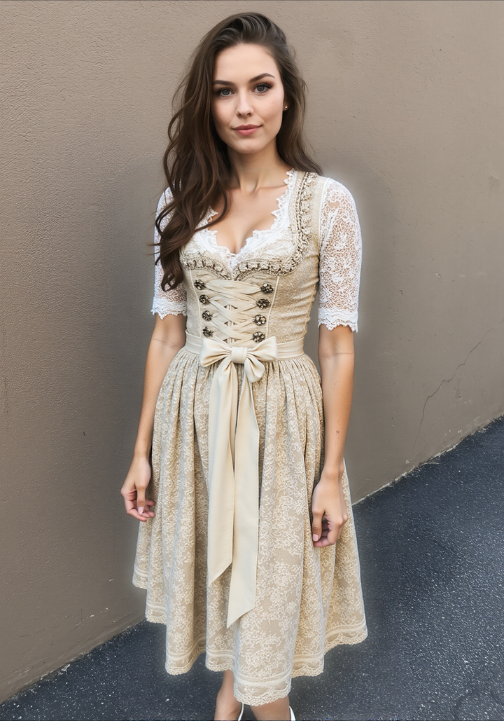 Aliams | Bergromantik Elegantes Dirndlkleid im Vintage-Stil