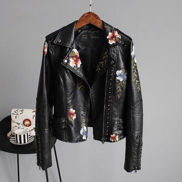Elegante Damenjacke Mit Blumenmuster