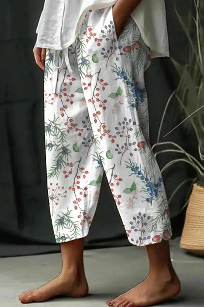 Aliams | Casual Unique Printed Button Pocket Pants