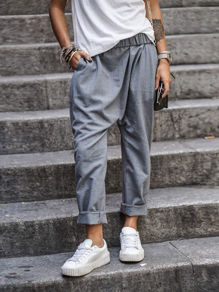 Aliams | Lässige Leinenhose Look