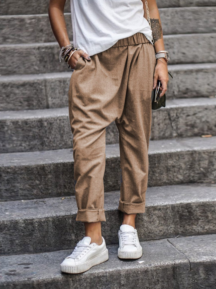 Aliams | Lässige Leinenhose Look