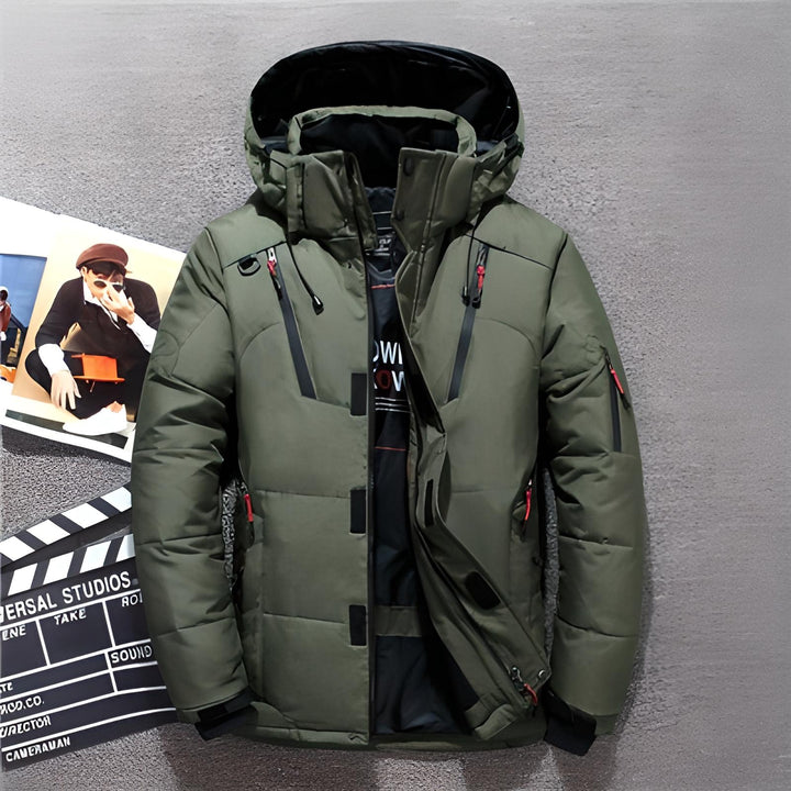 Luxuriöse Daunenjacke für Herren – Leicht und Warm im Winter